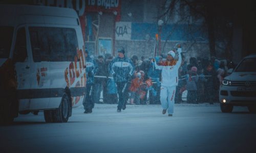 Олимпийский огонь в Воронеже — 2014