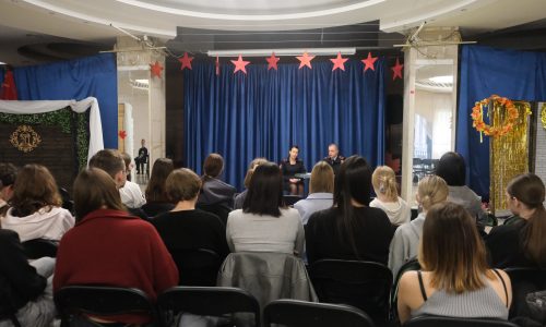 Сотрудники МВД провели профориентационную беседу со студентами